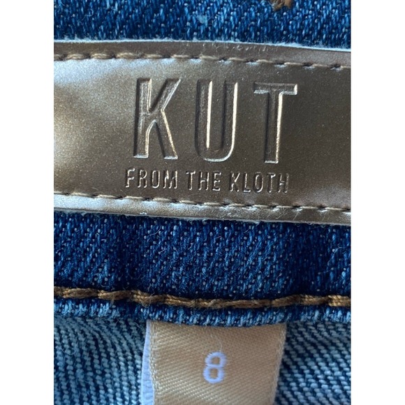 KUT from the Kloth Catherine Boyfriend Mid Rise Medium Wash Denim Jeans sz 8 - Picture 3 of 7